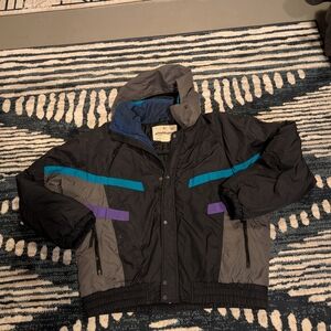 Obermeyer Black and Gray Puffer Jacket